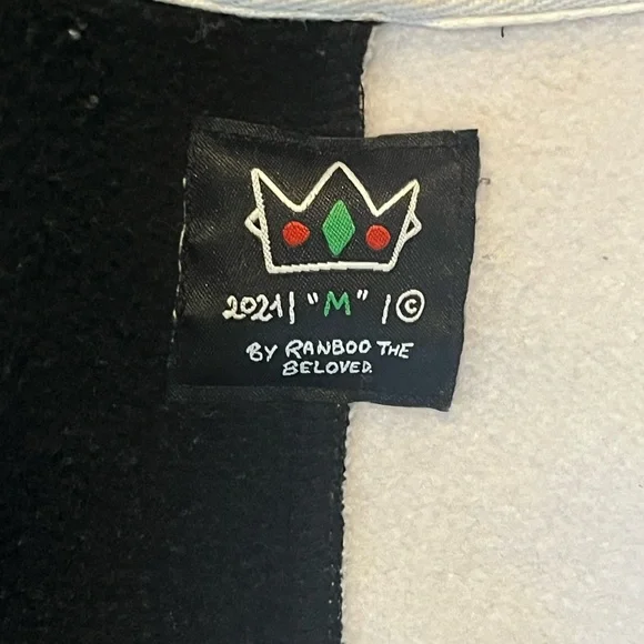 Ranboo Black and White Varsity Jacket - Picture 3 of 5